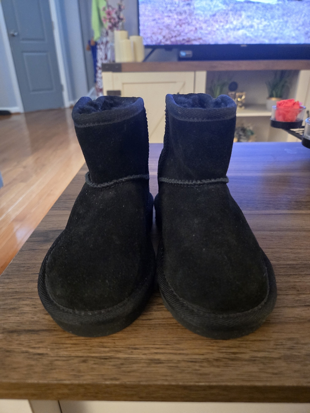 UGG Black Short Boot with Interior Label